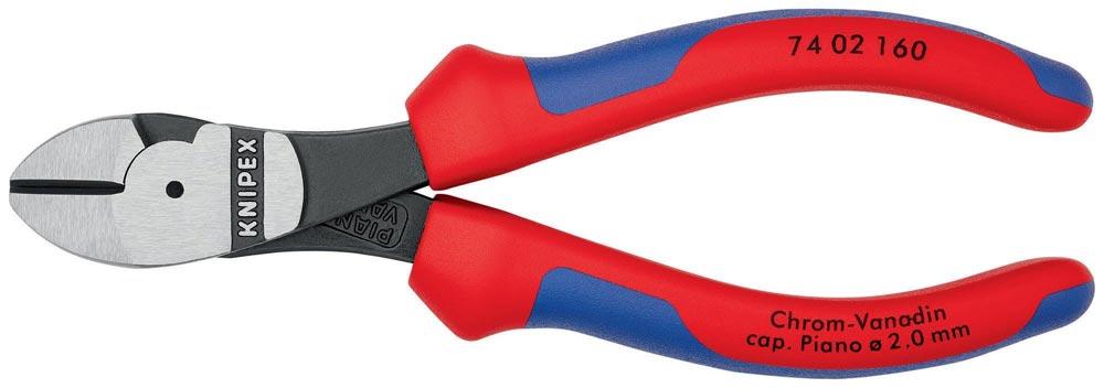 Kraftseitenschneider Länge 160 mm poliert Form 0 Mehrkomponenten-Hüllen