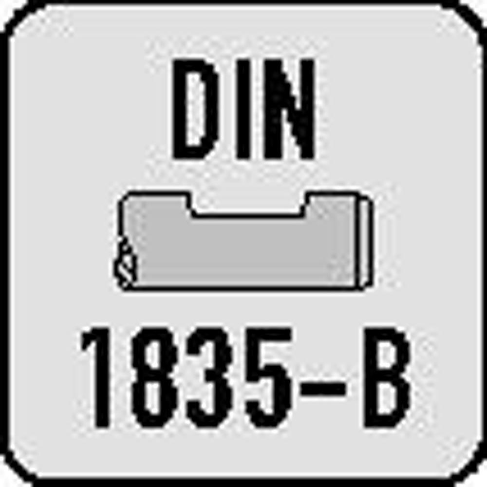 Bohrnutenfräser DIN 327 D Typ N Nenn-Ø 5 mm HSS-Co8 TiCN DIN 1835 B Schneidenanzahl 2 kurz