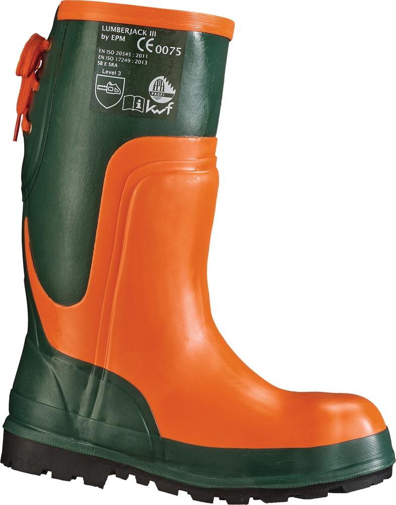 Forstsicherheitsstiefel Ulme Größe 41 oliv/orange Naturkautschuk SB E SRA EN ISO 20345