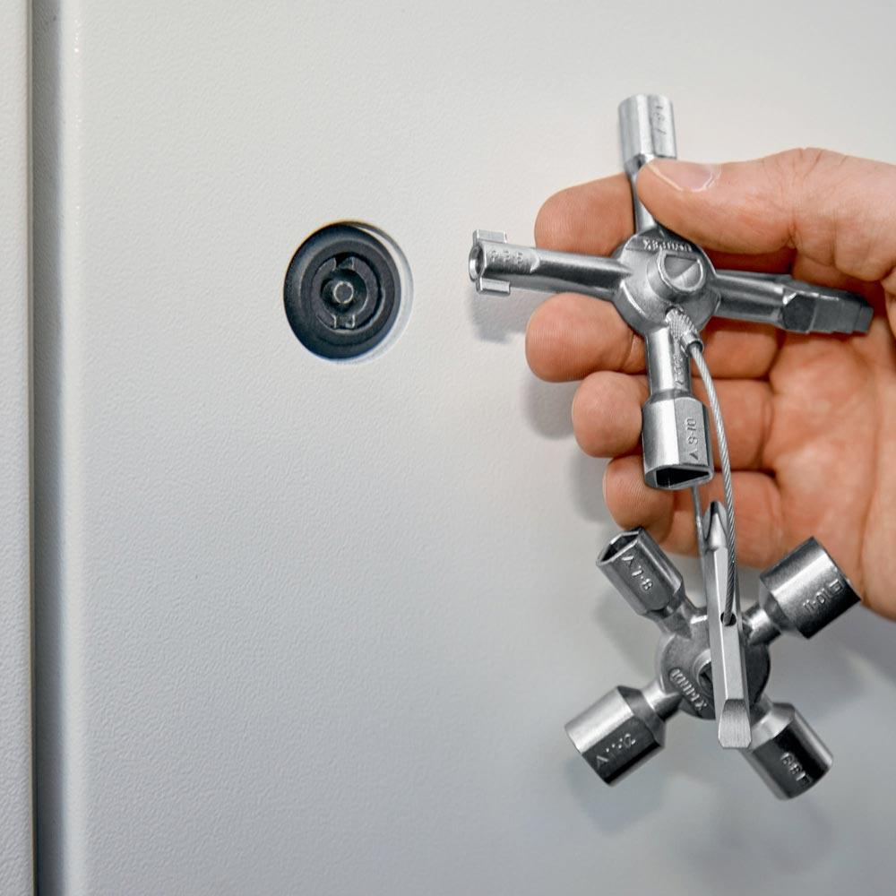 Schaltschrankschlüssel TwinKey® 6 Funktionen mit Magnet Verbindung