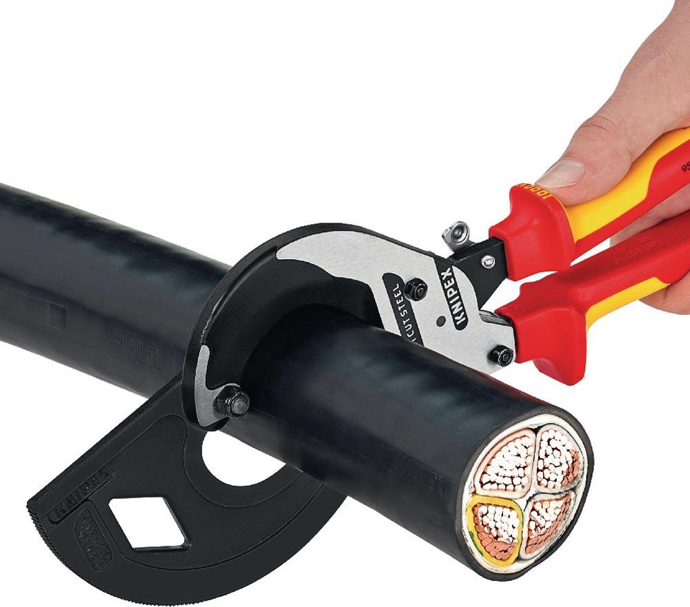 Kabelschneider Gesamtlänge 320 mm max. 60 (600 mm) mm poliert Mehrkomponenten-Hüllen VDE Kabelschneider Gesamtlänge 320 mm max. 60 (600 mm) mm poliert Mehrkomponenten-Hüllen VDE