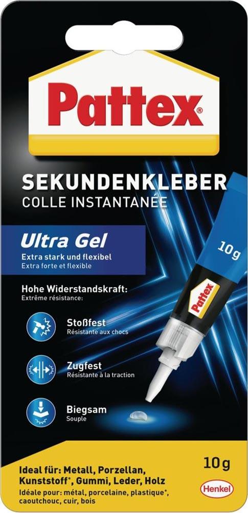 Sekundenkleber Ultra Gel 10 g farblos Tube