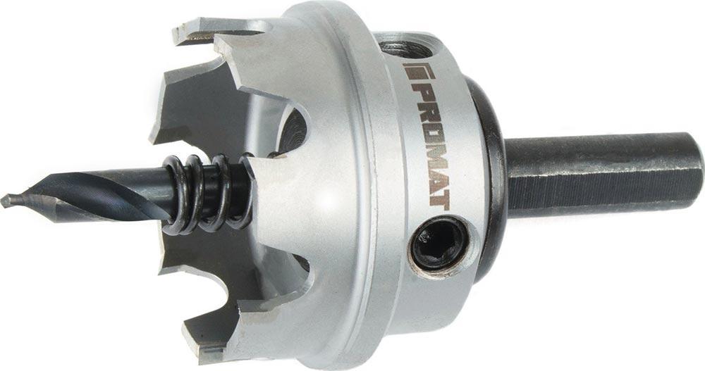 Lochsäge Sägen-Ø 55 mm Schnitttiefe 4 mm HM-bestückt mit Bohrer und Feder