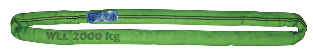 Rundschlinge DIN EN 1492-2 Umfang 6 m grün Tragf. einf. 2000 kg