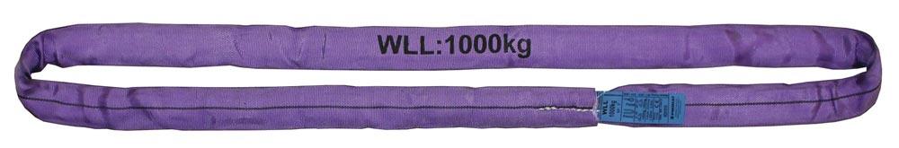 Rundschlinge DIN EN 1492-2 Umfang 3 m violett Tragf. einf. 1000 kg