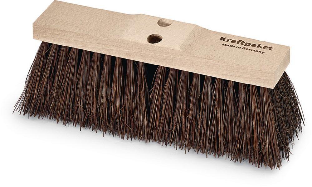 Straßenbesen Piassava Länge 400 mm mit 2 Stiellöchern Sattelholz Straßenbesen Piassava Länge 400 mm mit 2 Stiellöchern Sattelholz