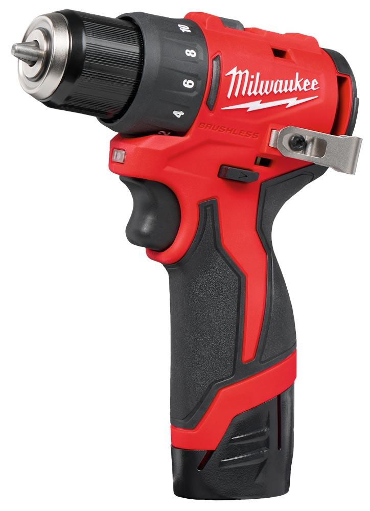 MILWAUKEE Akku-Bohrschrauber 12V M12 BLDDRC/2.0Ah in Transportkoffer