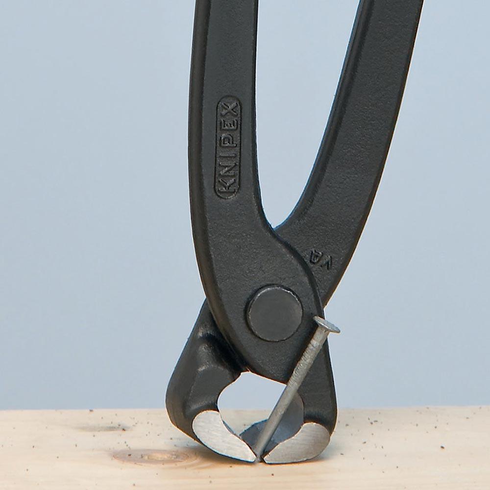 Monierzange Länge 220 mm poliert schwarz atramentiert