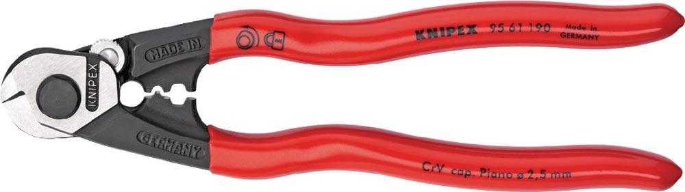 Drahtseilschere Länge 160 mm poliert Mehrkomponenten-Hüllen Drahtseilschere Länge 160 mm poliert Mehrkomponenten-Hüllen