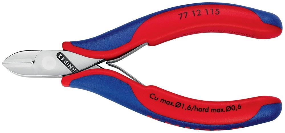 Elektronik-Seitenschneider Länge 115 mm Form 1 Facette ja Mehrkomponenten-Hüllen spiegelpoliert
