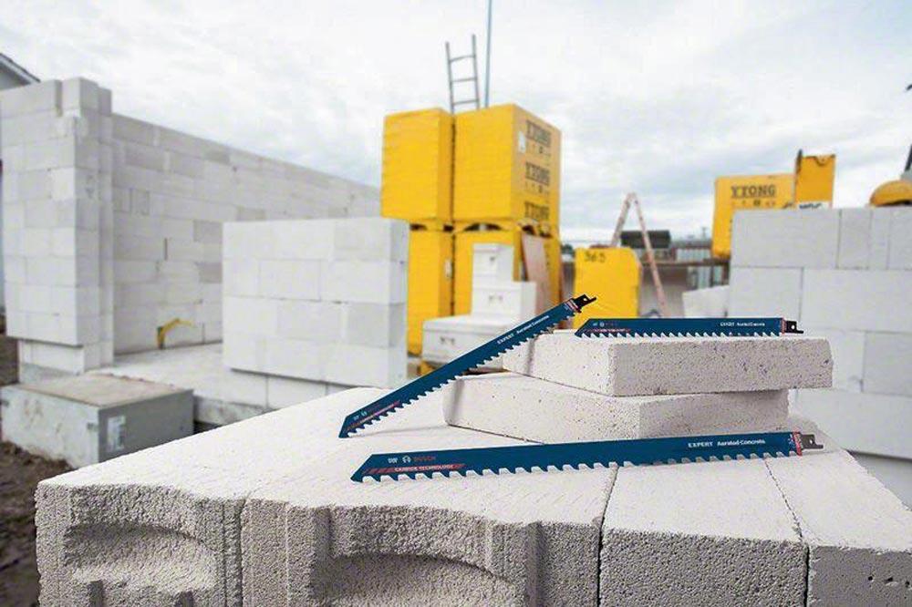 Säbelsägeblatt Expert Aerated Concrete Länge 300 mm Breite 22 mm Zahnteilung TPI 3 8,5 mm S-Schaft 1 Stück / Karte