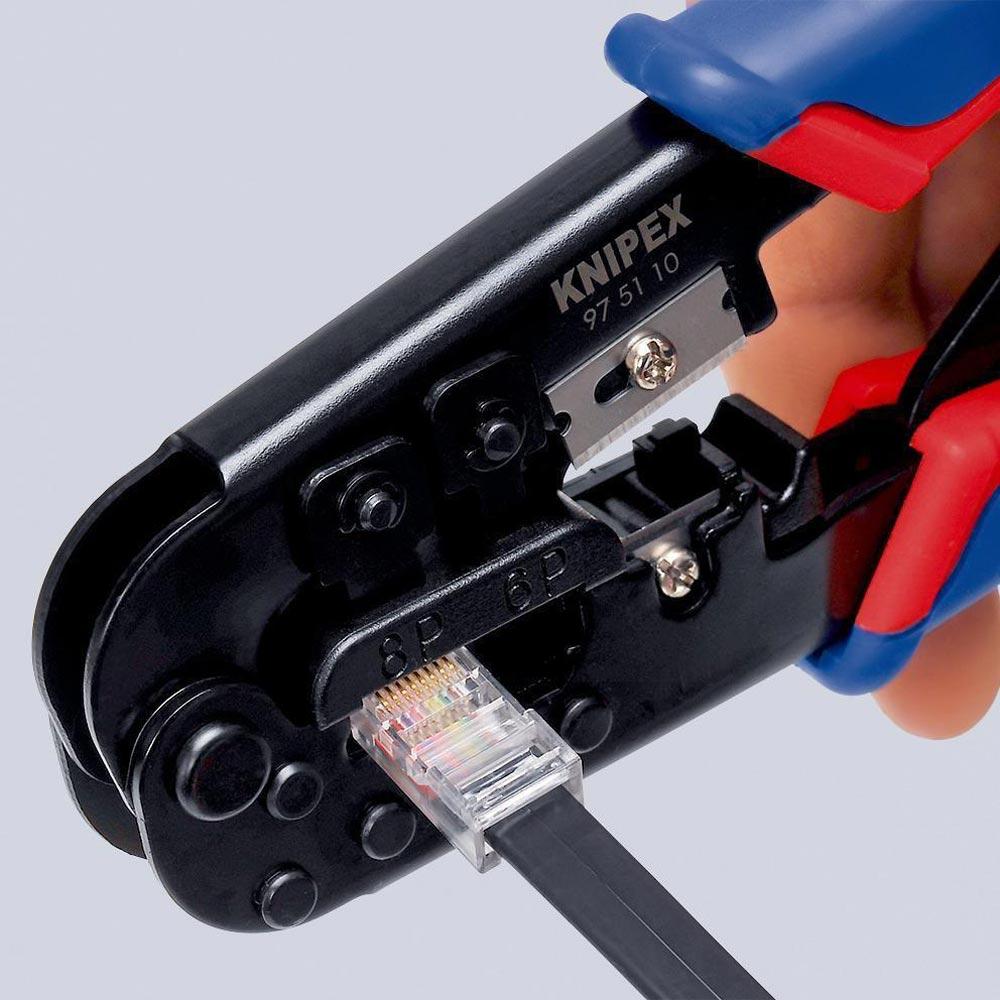 Crimpzange für Westernstecker Länge 190 mm