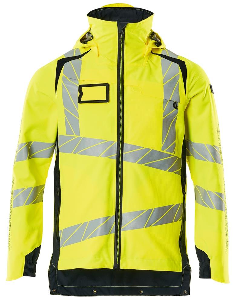Warnschutz-Hard-Shell-Jacke Accelerate Safe, Farbe HiVis gelb/schwarzblau, Gr. 2XL Warnschutz-Hard-Shell-Jacke Accelerate Safe, Farbe HiVis gelb/schwarzblau, Gr. 2XL