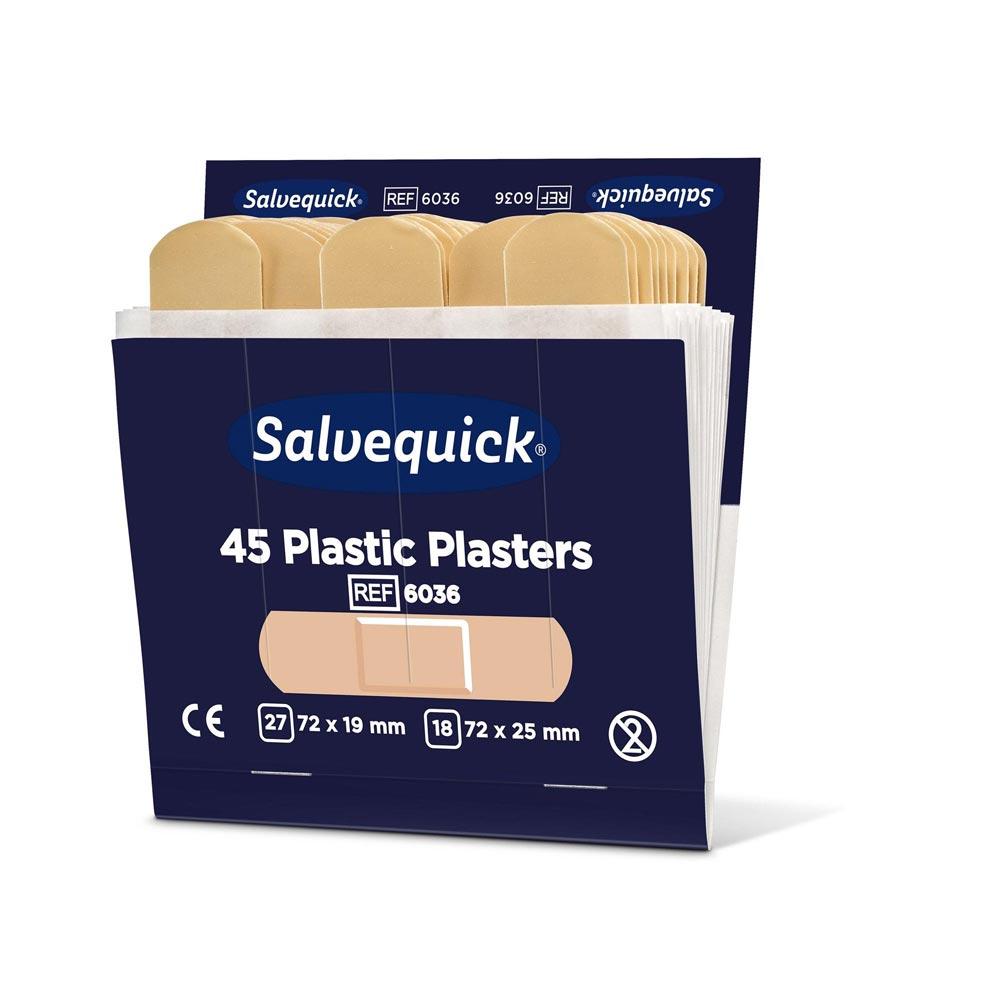 Pflasterstrips Salvequick wasserfest 6 Nachfüllpack je 45 St.