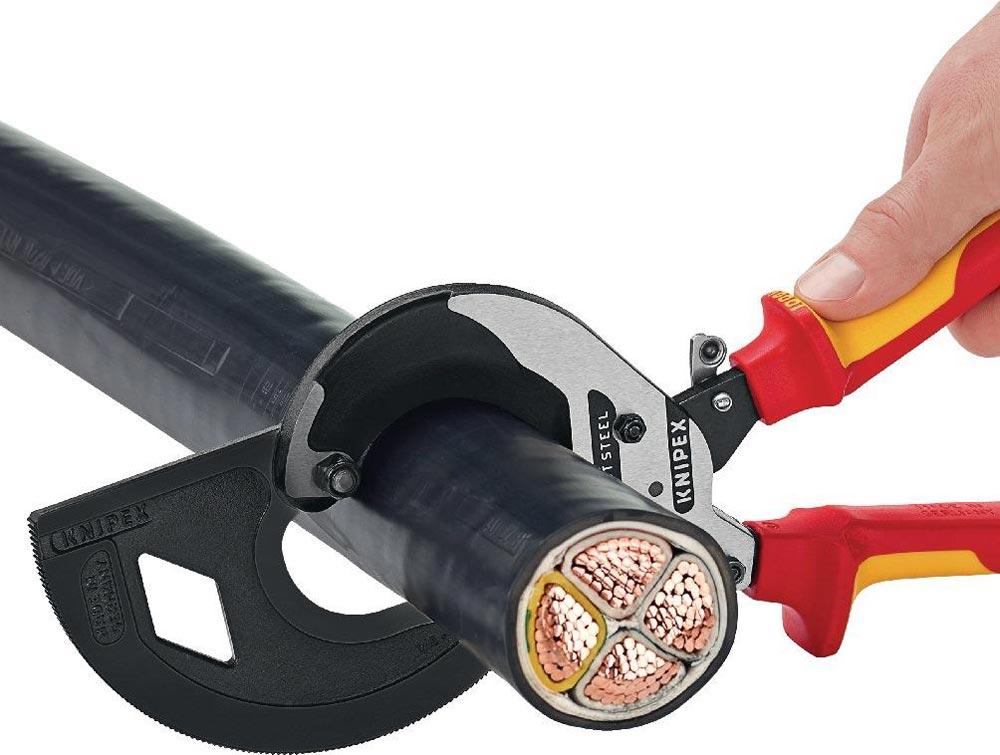 Kabelschneider Gesamtlänge 320 mm max. 60 (600 mm) mm poliert Mehrkomponenten-Hüllen VDE Kabelschneider Gesamtlänge 320 mm max. 60 (600 mm) mm poliert Mehrkomponenten-Hüllen VDE