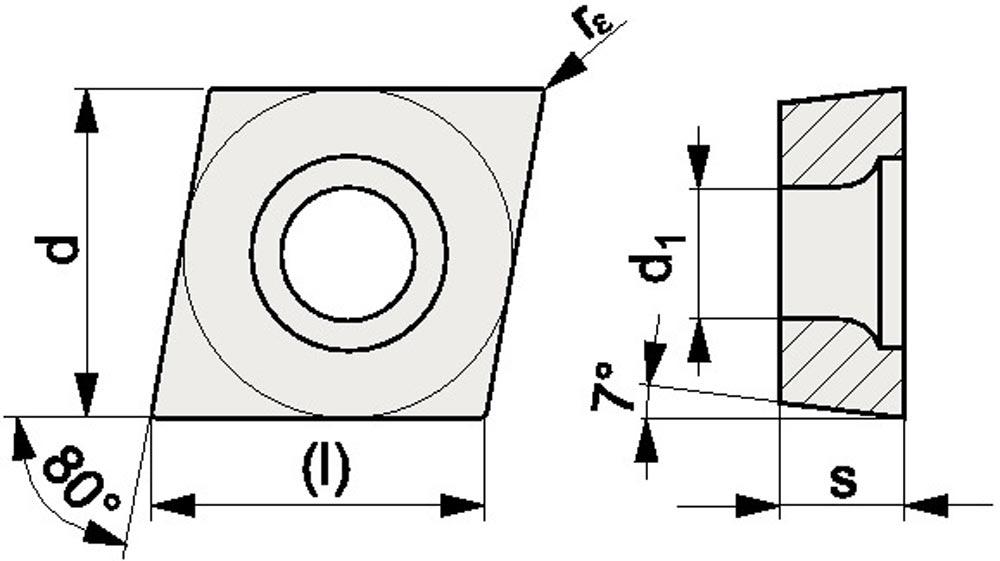 Wendeschneidplatte CCMT060202-M UNI35 Bearbeitung mittel