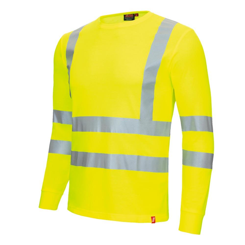 Warnschutz-Langarmshirt, neongelb, Gr. XL