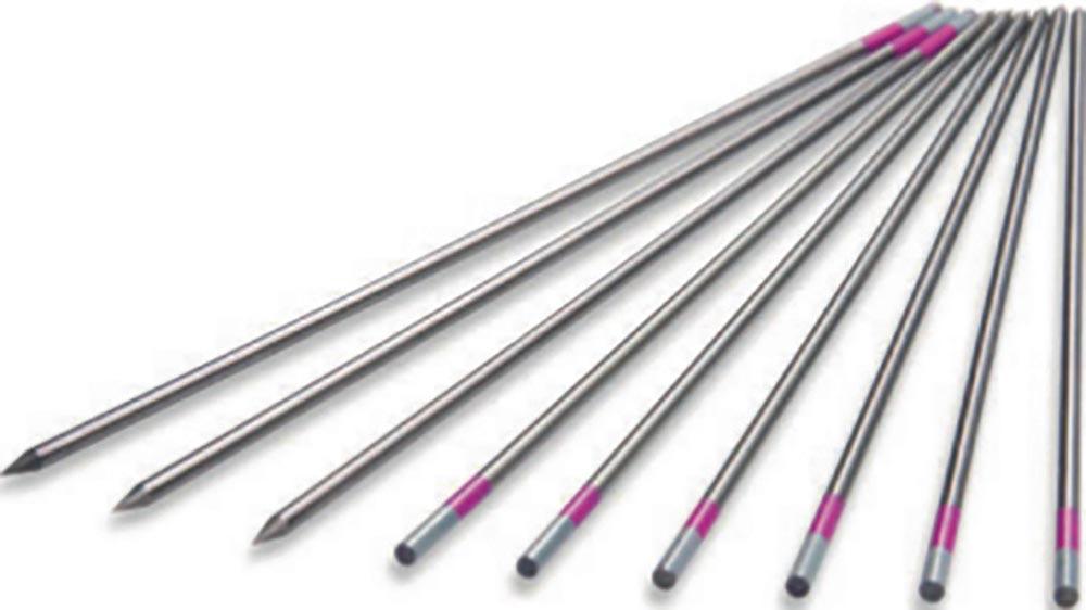 Wolframelektrode LYMOX LUX® Ø 2,4 mm Länge 175 mm pink-grau