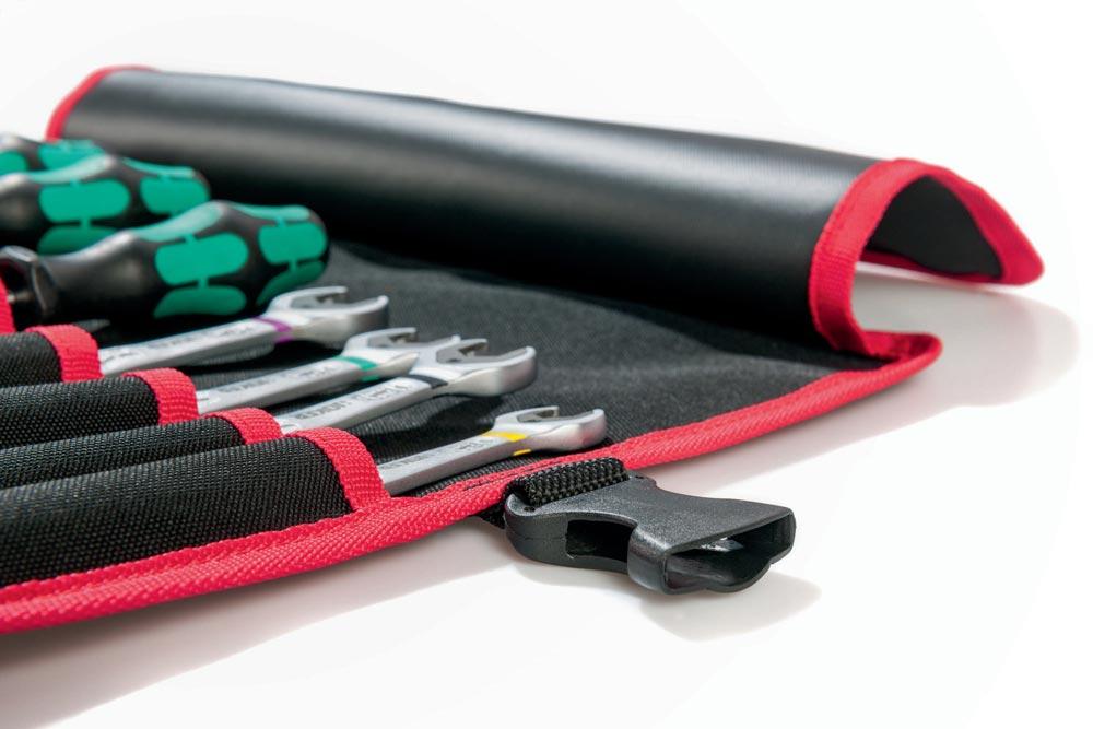 Werkzeugrolltasche 8 Fächer B410xH330mm Nylon schwarz/rot