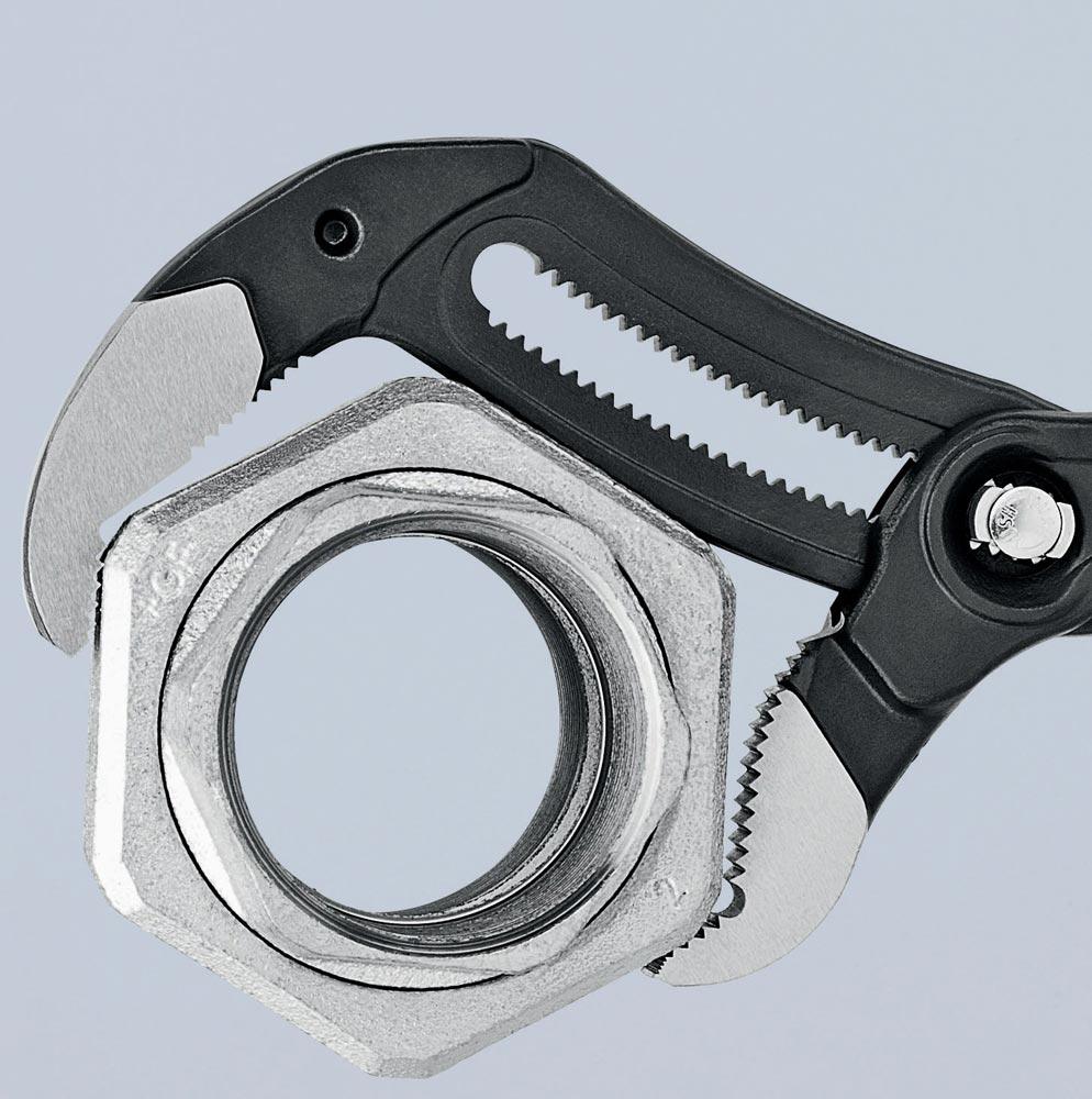 Rohr- und Wasserpumpenzange Cobra® Länge 400 mm Spannweite 95 mm poliert Kunststoffüberzug