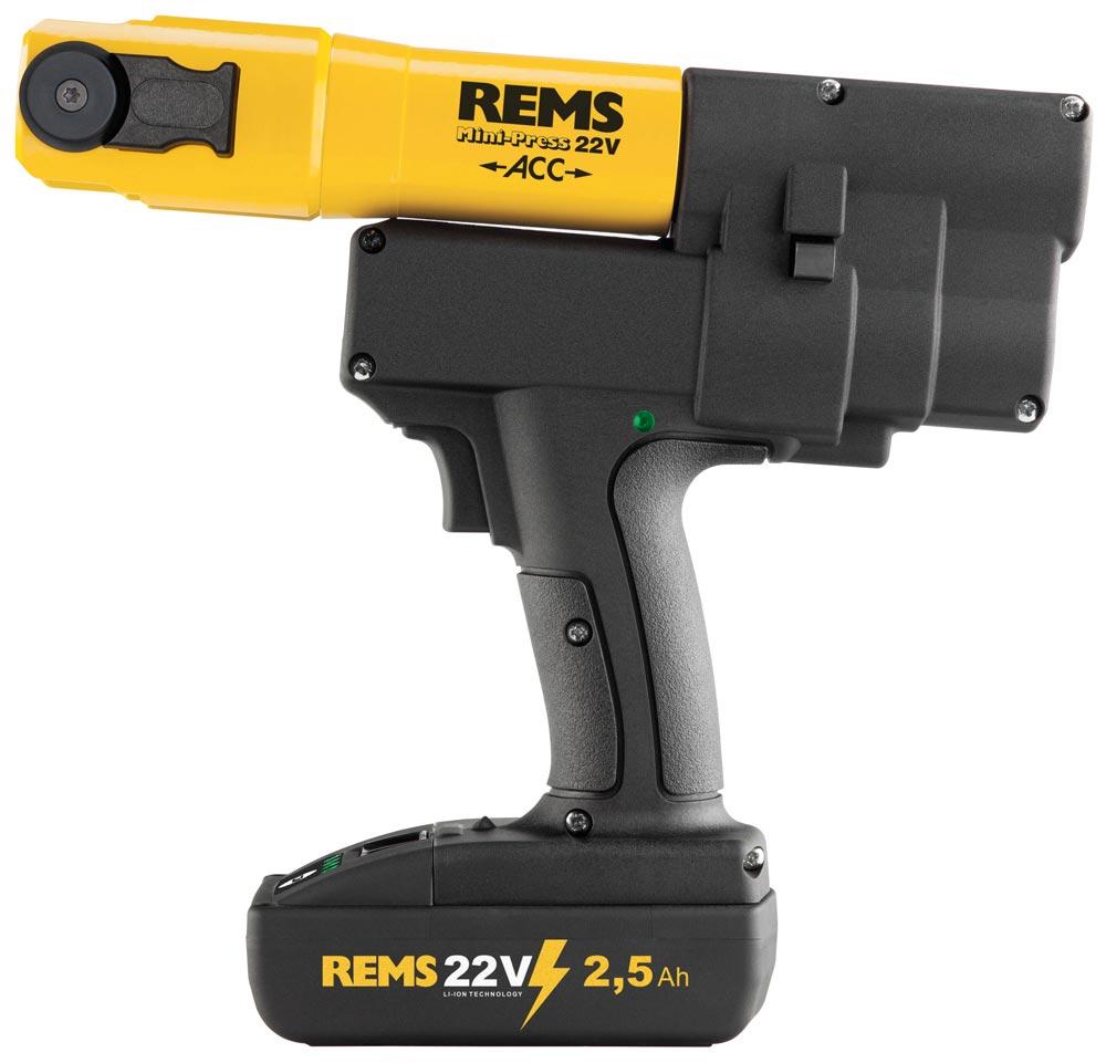 REMS Akku Pressmaschine Mini-Press 22 V Li-Ion inkl. Akku in L-Boxx Basic-Pack
