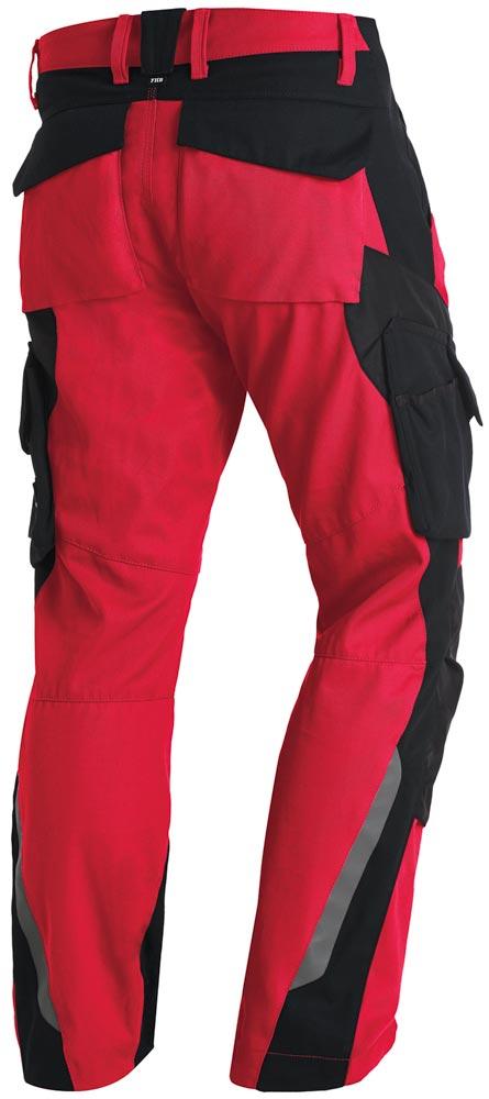 Arbeitshose FLORIAN, rot-schwarz Gr. 58 Arbeitshose FLORIAN, rot-schwarz Gr. 58
