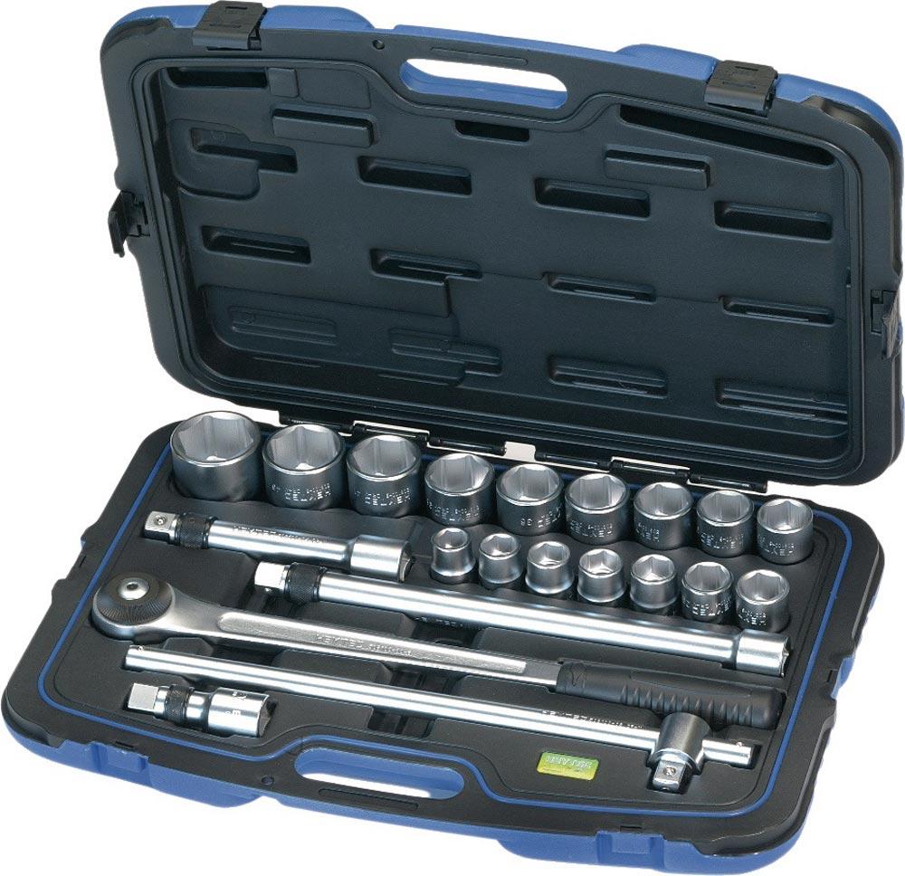 Steckschlüsselsatz 21-teilig 3/4  Schlüsselweiten 19-50 mm Anzahl Zähne 72 6-Kant Steckschlüsselsatz 21-teilig 3/4  Schlüsselweiten 19-50 mm Anzahl Zähne 72 6-Kant