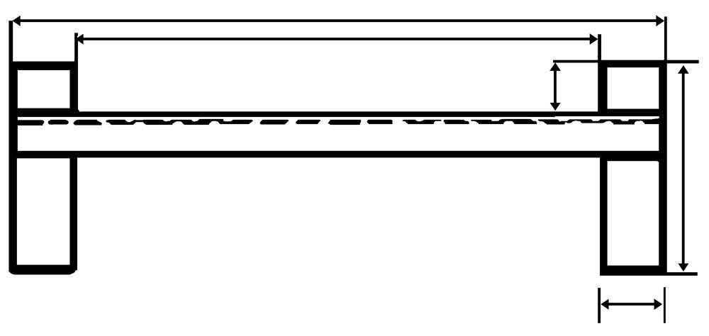 Alu-Verladeschienen, für luftbereifte Fahrzeuge, mit Schutzrand, Traglast 2860 kg/Paar, LxB 4130x405 mm, Preis je Paar