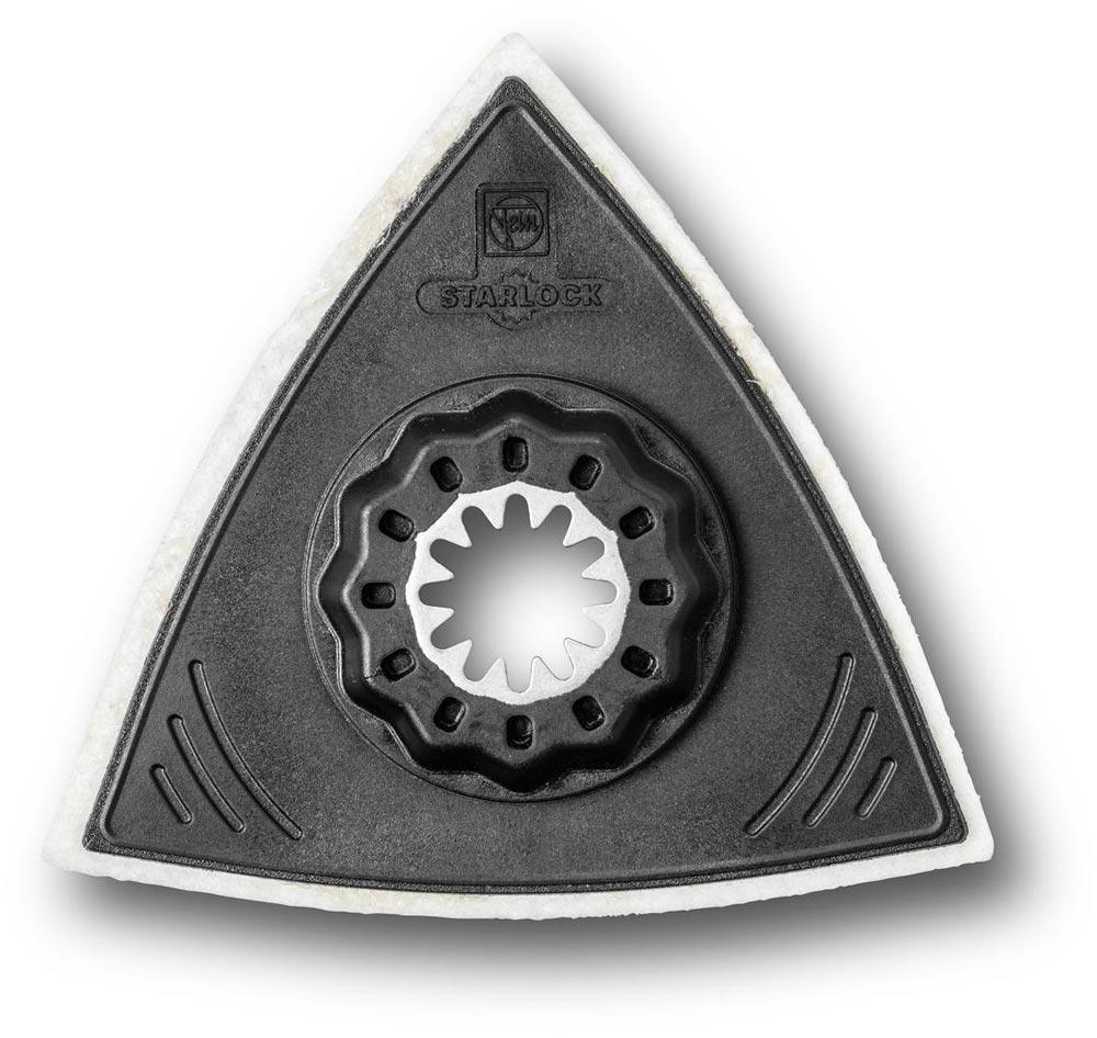 Filzpolierplatte Dreieck ungelocht Starlock 2 St./Pack