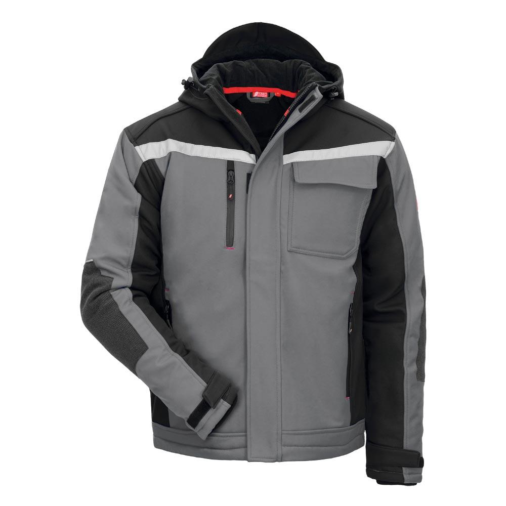 Winter-Softshelljacke Motion Tex Plus, Farbe grau/schwarz, Gr. L