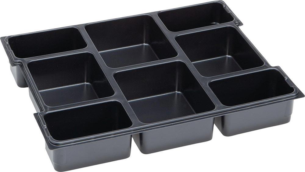 Kleinteileeinsatz L-BOXX® LB 136 B404xT317xH97mm Polystyrol mit 6 Mulden schwarz