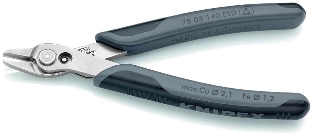 Elektronik-Seitenschneider Super-Knips® Länge 140 mm Facette nein poliert