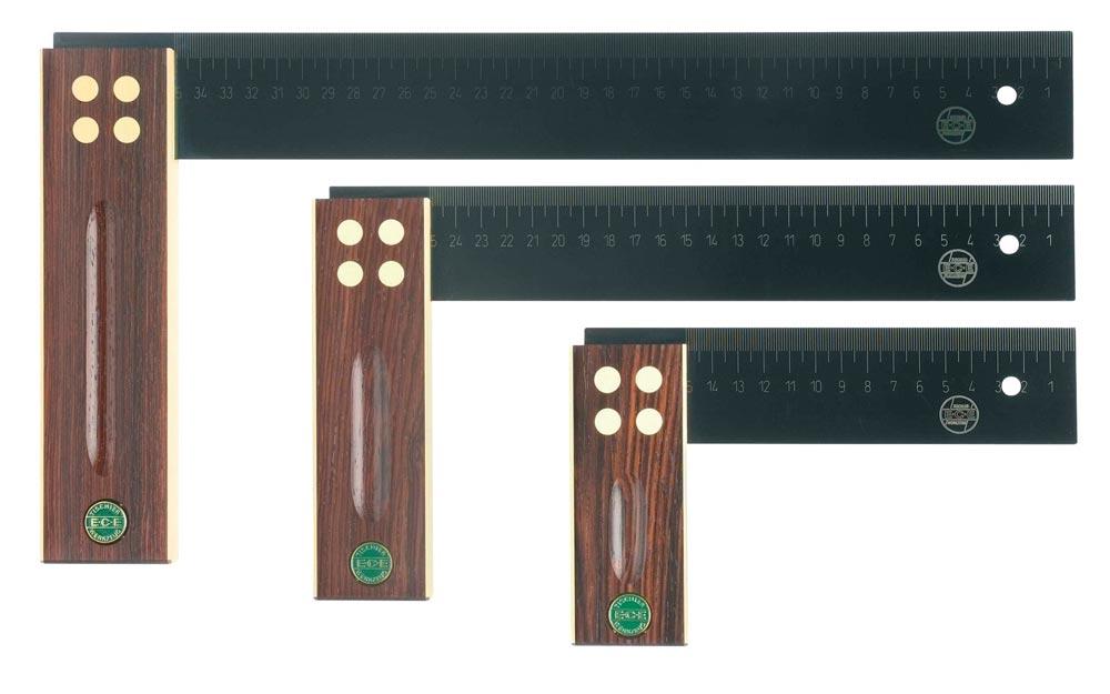 Winkel Schenkellänge 150 mm gelaserte mm-Skala Palisanderholz