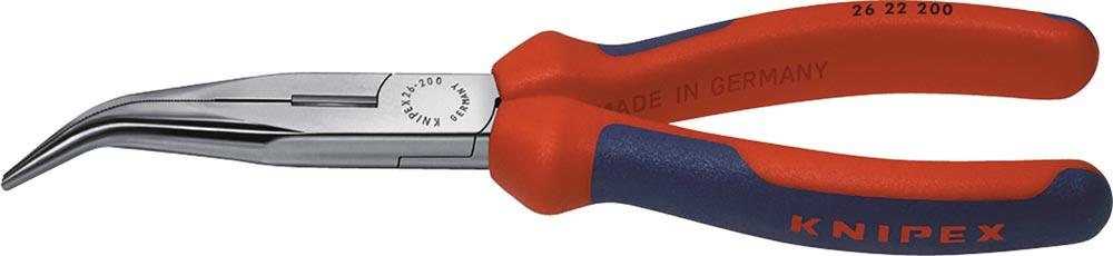 Flachrundzange Länge 200 mm poliert 40 gewinkelt Comfort-Griffe Flachrundzange Länge 200 mm poliert 40 gewinkelt Comfort-Griffe