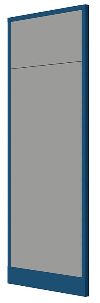 Sichtwandelement, Mittelsichtwand, Breite 1000 mm, RAL 9002 grauweiß, Rahmen RAL 7016 anthrazit