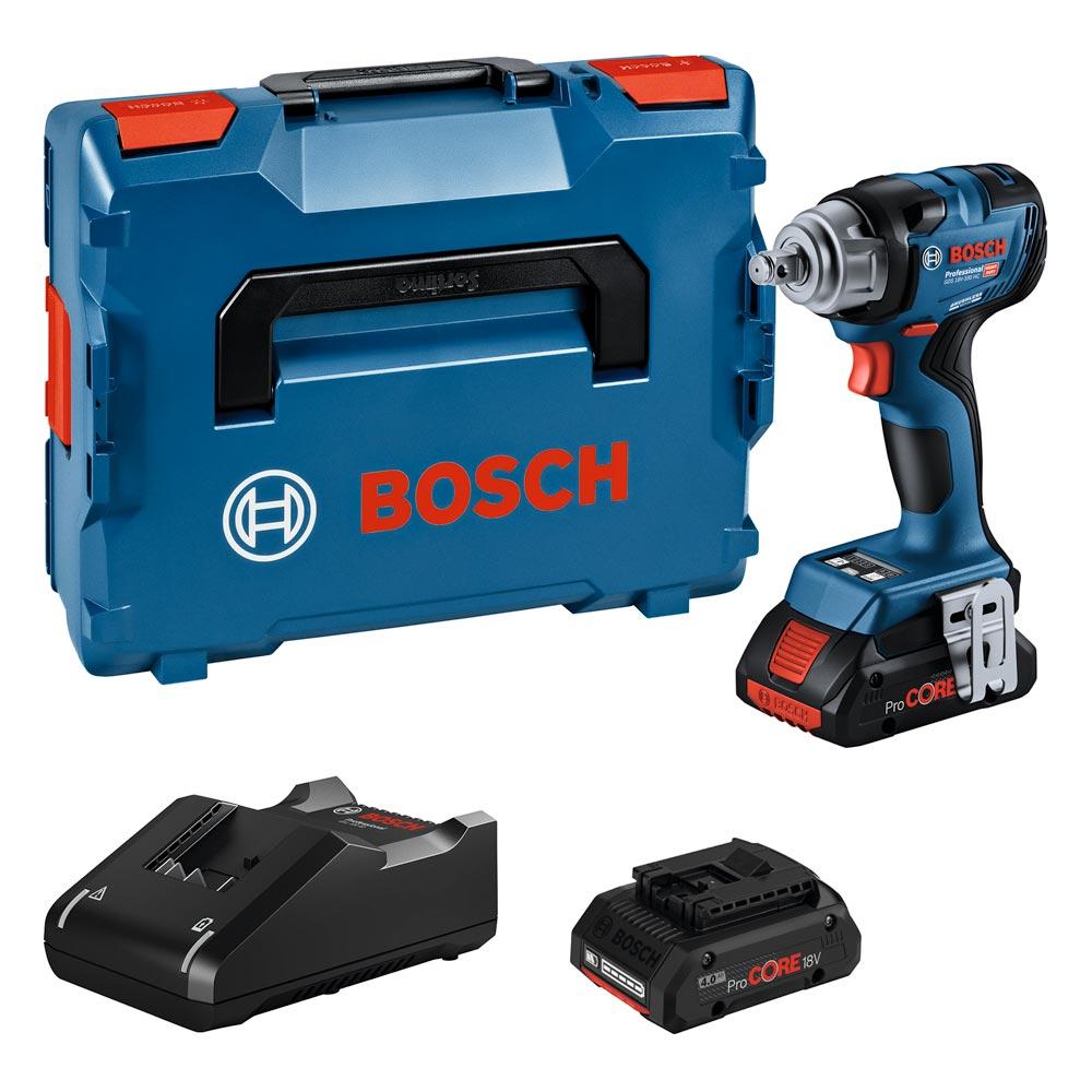 BOSCH Akku-Drehschlagschrauber GDS 18V-330 HC (2x4.0Ah PC GAL18V-40 L CoMo)