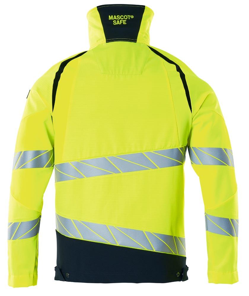 Warnschutz-Bundjacke Accelerate Safe, Farbe HiVis gelb/schwarzblau, Gr. 4XL
