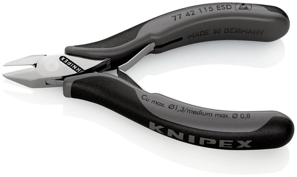 Elektronik-Seitenschneider Länge 115 mm Form 4 Facette nein spiegelpoliert