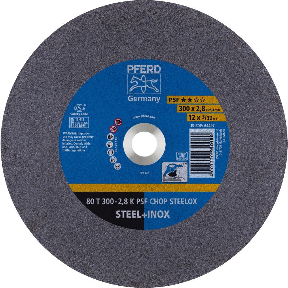 Trennscheibe PSF CHOP STEELOX D300x2,8mm gerade Stahl/INOX Bohrung 25,4 mm