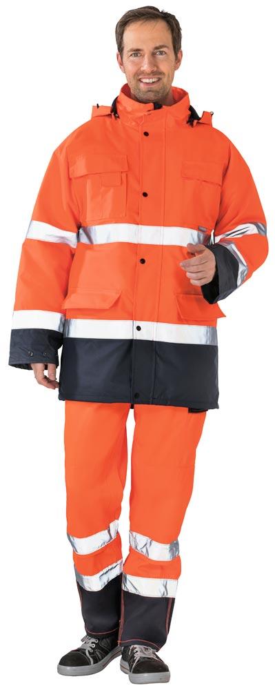 Warnschutz-Parka, Farbe orange/marine, Gr. XL