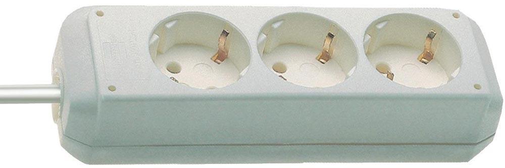 Steckdosenleiste Eco Line 16 A 250 V weiß Steckdosen 6 1,5 m H05VV-F 3 x 1,5 mm