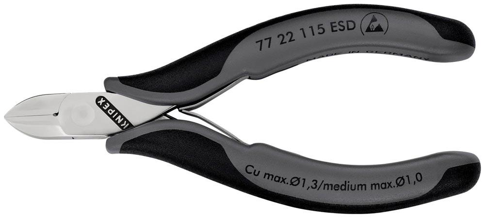 Elektronik-Seitenschneider Länge 115 mm Form 2 Facette nein spiegelpoliert