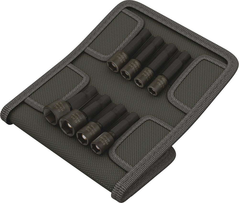 Steckschlüsseleinsatzsortiment 869/4 M 8-teilig SW 7/8/10/12/13/6,3/7,9/9,5 mm Antrieb 1/4  6-Kant E6,3