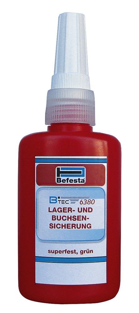 Lager- und Buchsensicherung Btec 6380, 50 ml-Flasche, superfest, grün