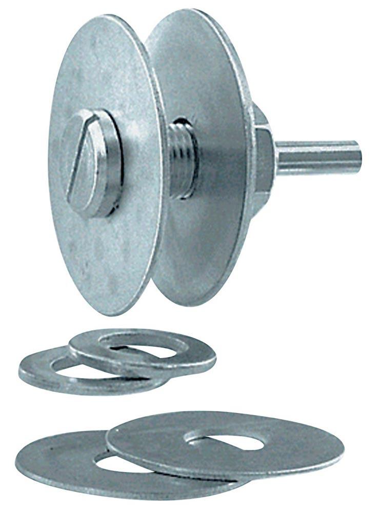 Spannschaft MN-AC passend für Grobreinigungsscheiben Schaft-Ø 6 mm für Bohrungs-Ø 12,7 mm