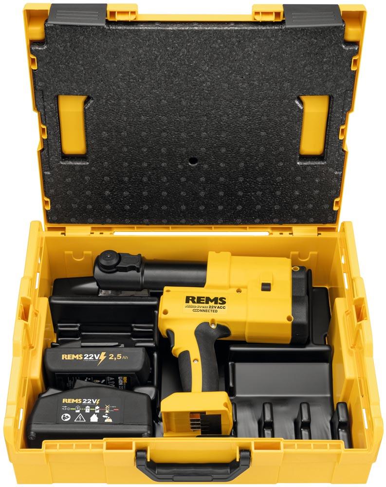 REMS Akku-Radialpresse 22 V ACC Connected Basic-Pack, L-Boxx