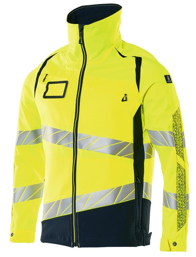 Warnschutz-Bundjacke Accelerate Safe, Farbe HiVis gelb/schwarzblau, Gr. 4XL