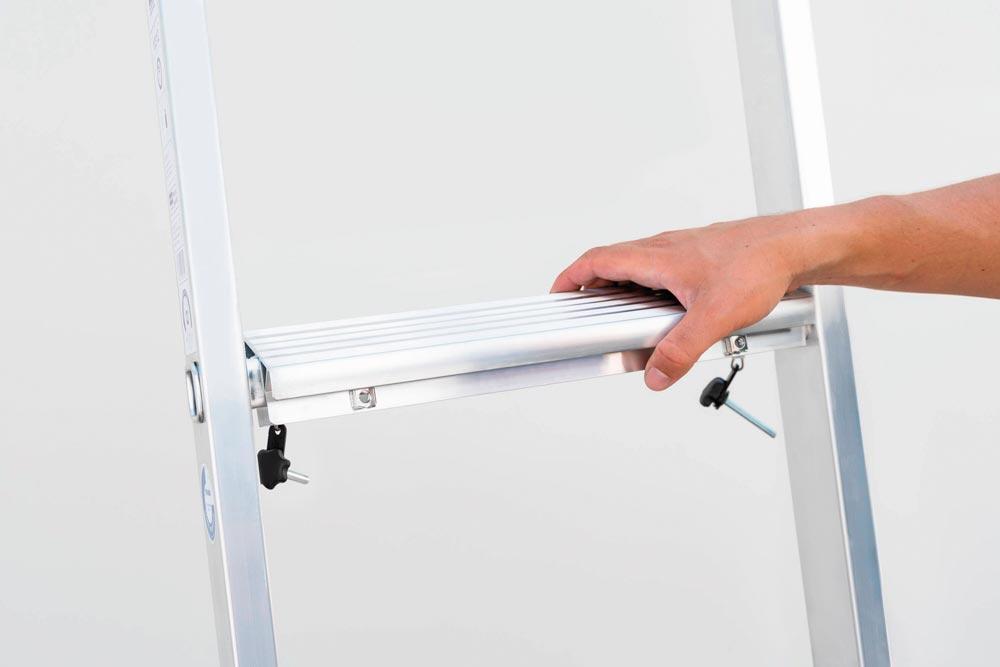 Stufenmodul für Sprossenleitern aus Alumium und GFK, Länge 356 mm