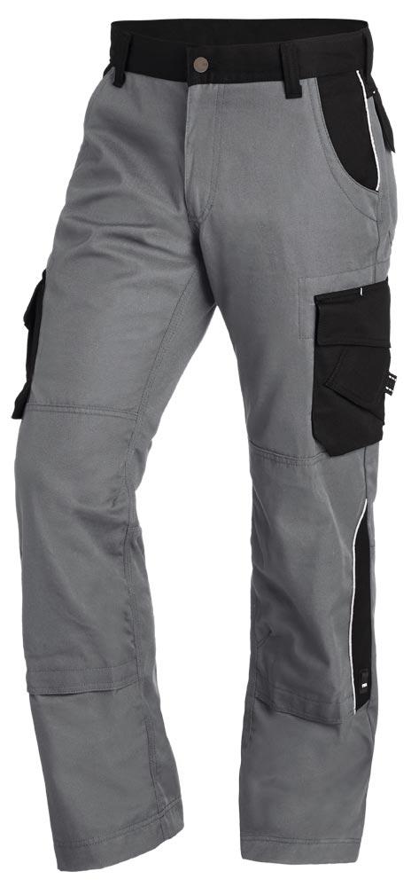 Arbeitshose Twill BRUNO, grau-schwarz Gr. 33 Arbeitshose Twill BRUNO, grau-schwarz Gr. 33