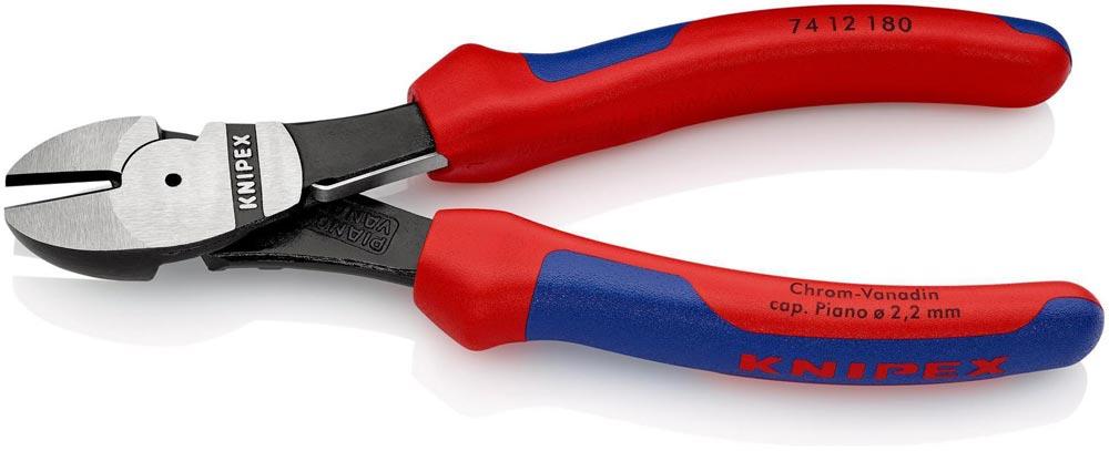 Kraftseitenschneider Länge 180 mm poliert Form 1 Mehrkomponenten-Hüllen